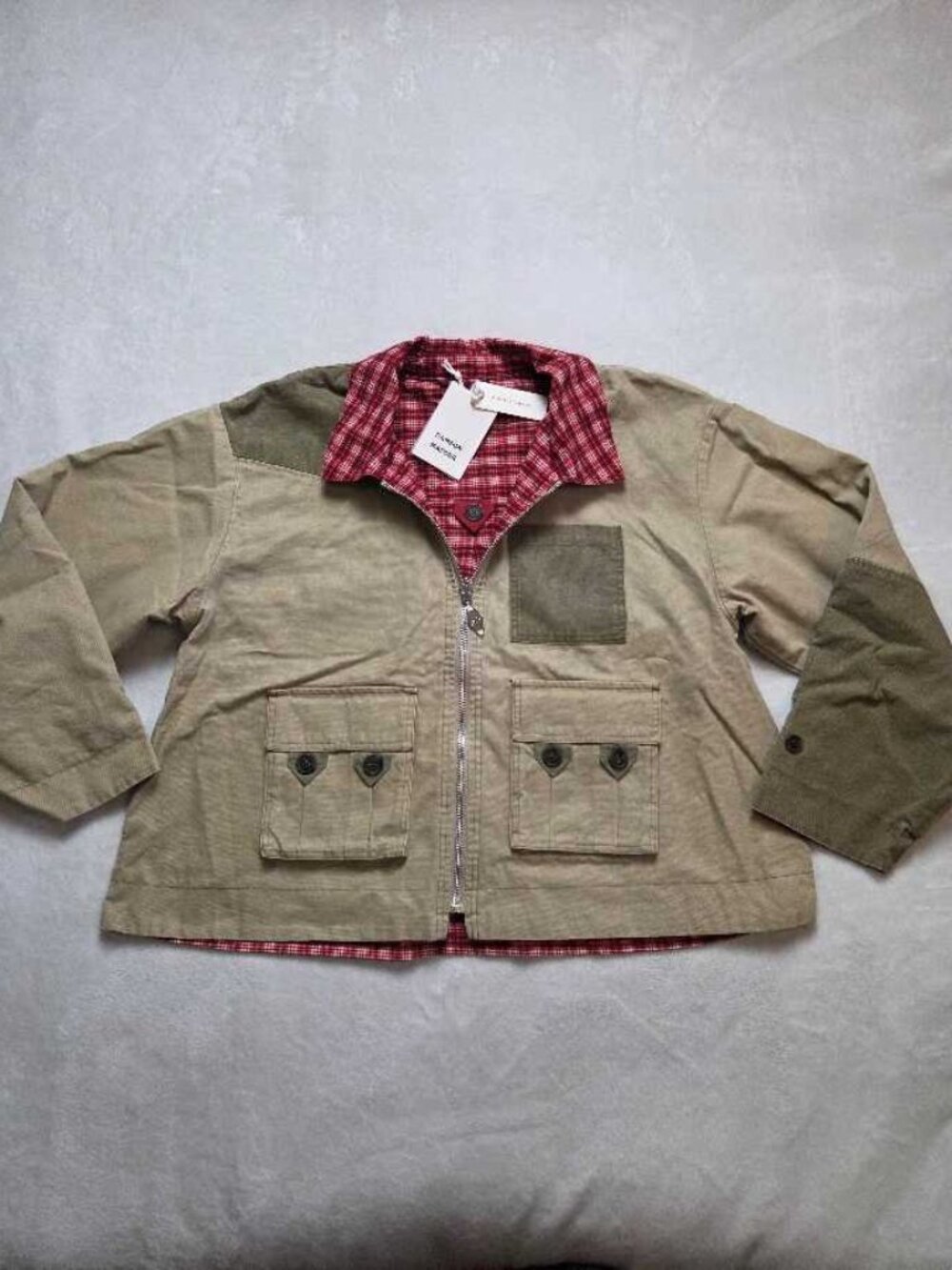 New 12 (UK 16) Damson Madder x Anthropologie reversible Marcelle barn jacket - Picture 4 of 13